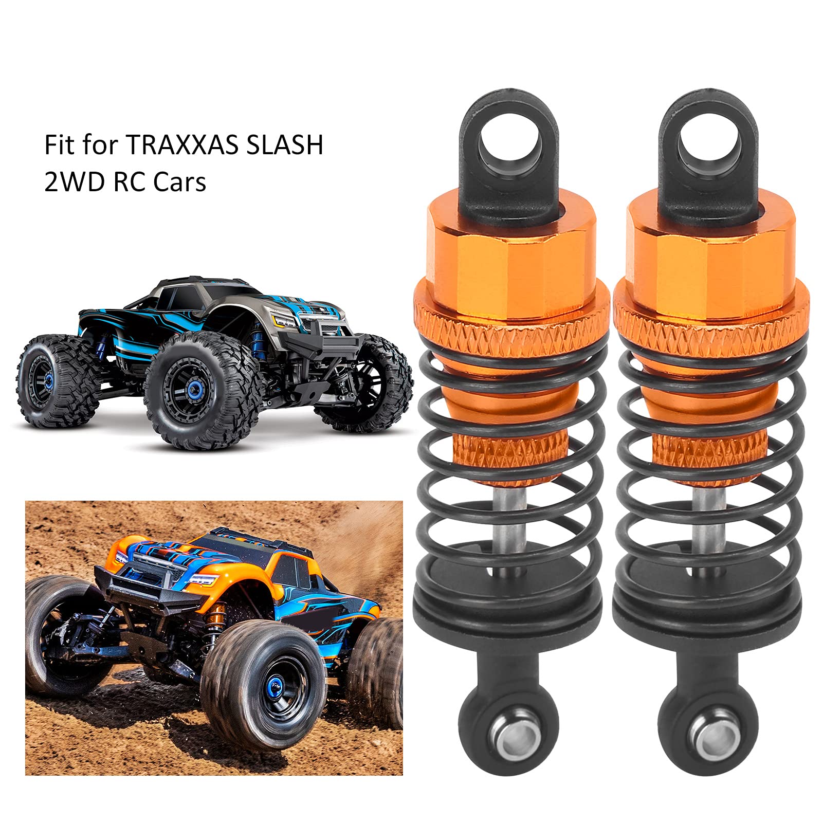 pezzi Ammortizzatori regolabili in metallo RC da 65 mm adatti per Slash 2WDHPI/ (oro) - 3