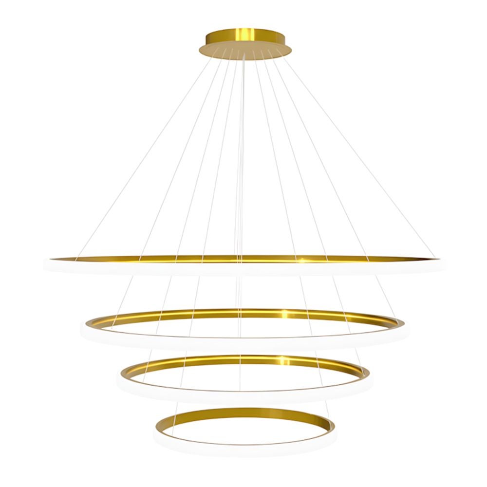 Lampa Sufitowa Wisząca Toolight Lhj009-Cp4 Gold Złoty Led