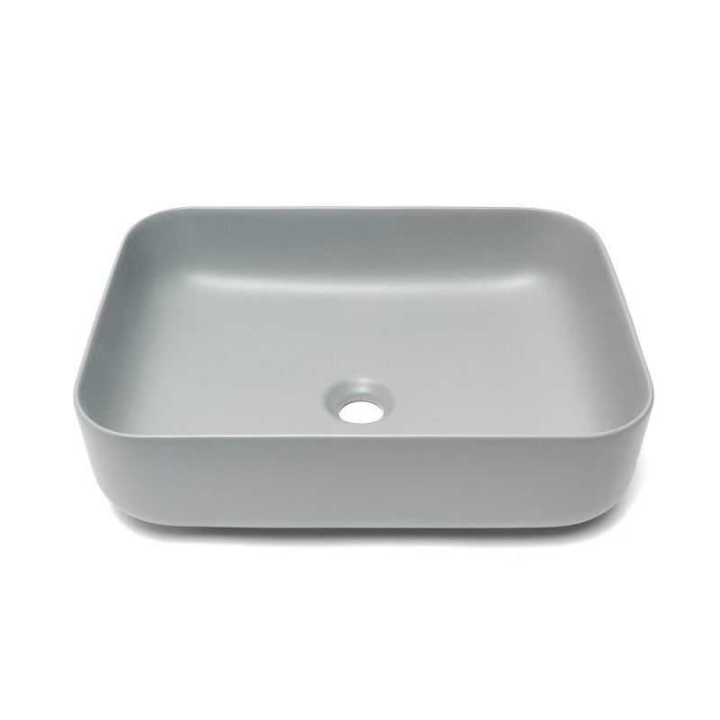 Infinitio Vasque à poser 50x39 cm, sans trop-plein, Gris mat (SATINF5039LGRM) - 7