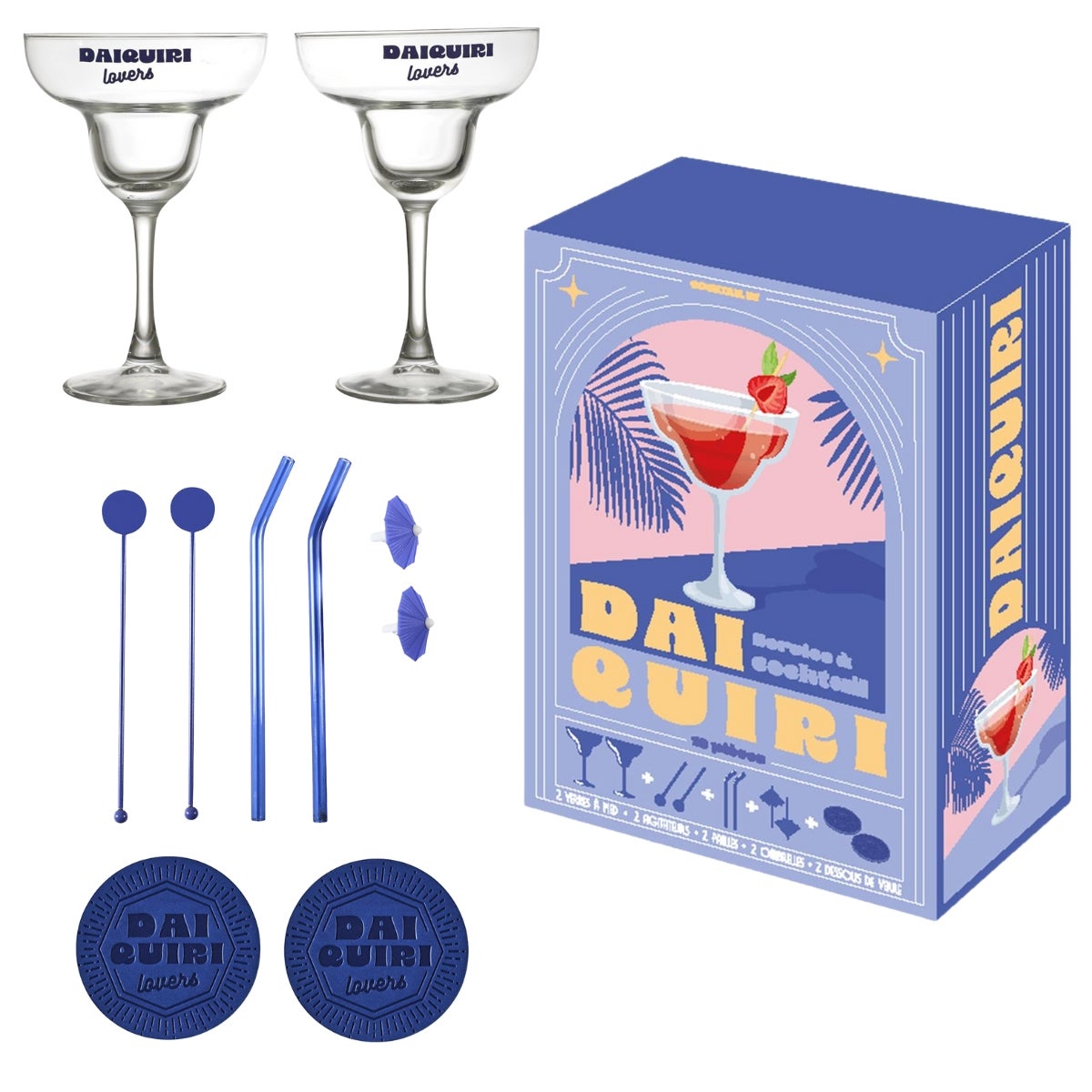 Zestaw do drinków GIN&amp;TONIC HowHomely szkło w pudełku 1 zest.