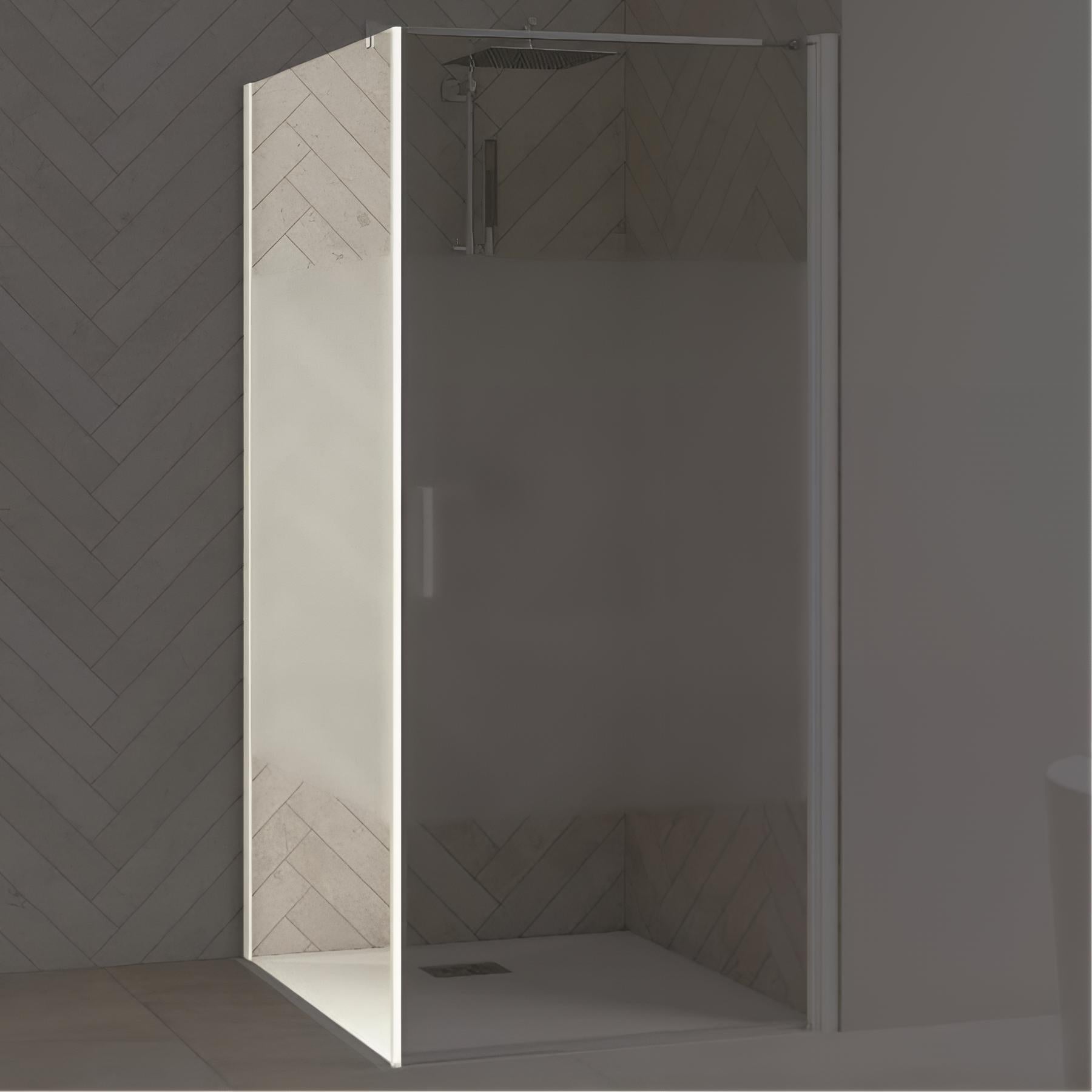Barra De Soporte De Vidrio Para Puerta De Ducha, Acero Inoxidable Sin Marco, Panel Fijo De Pared A Barra De Soporte De Vidrio (rectangular, Cepillado 19.685-33.465 In