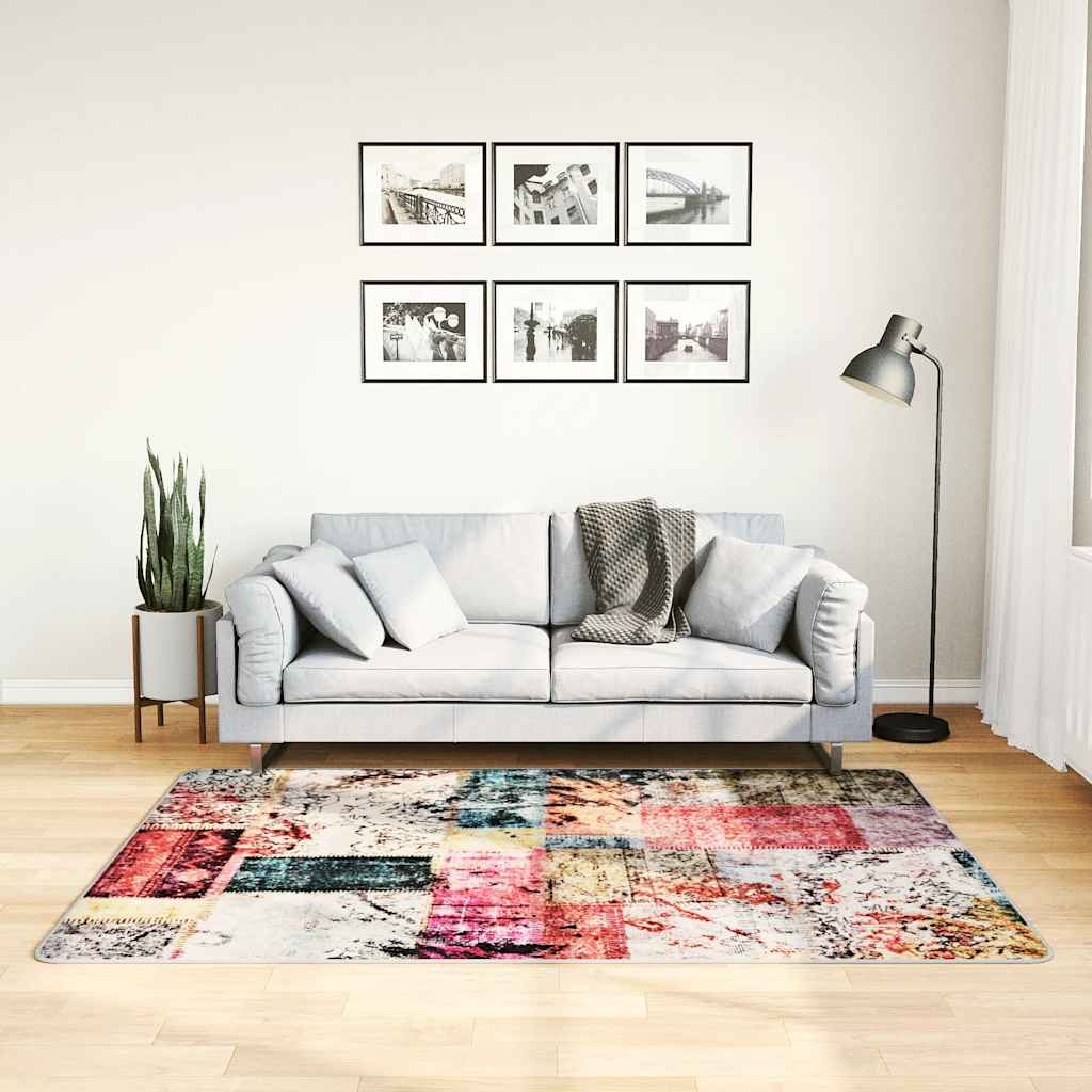 Dywan z możliwością prania, patchwork, 120x180 cm, kolorowy vidaXL