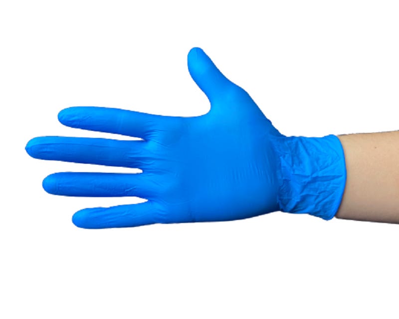 Guanti Pelle Uomo 100 In Nitrile Senza Polvere - Blu - Taglie S/M - Foto 11