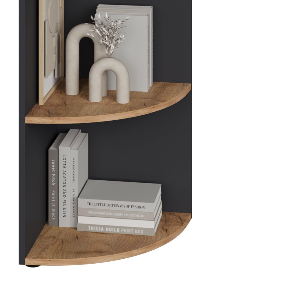 Vicco Étagère dangle Ecki, Anthracite/chêne doré, 40x180cm - 5