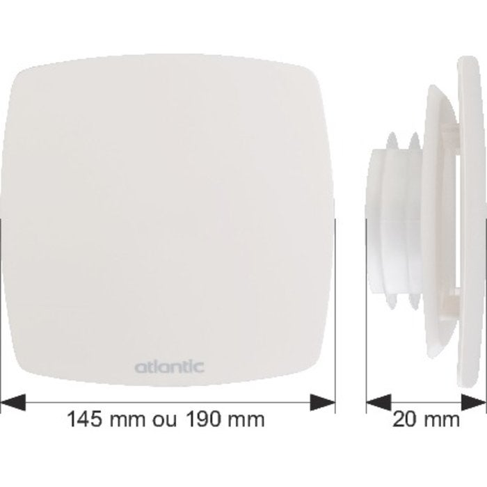 Bouche d'extraction Design Line D80 - PB 80 LINE NP - 412219 ATLANTIC - 412219 - 5