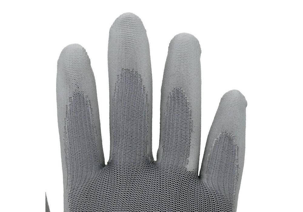 Gant taille 10 gris EN 388 catégorie EPI II nylon avec polyuréthane ASATEX (Par 12) - 5