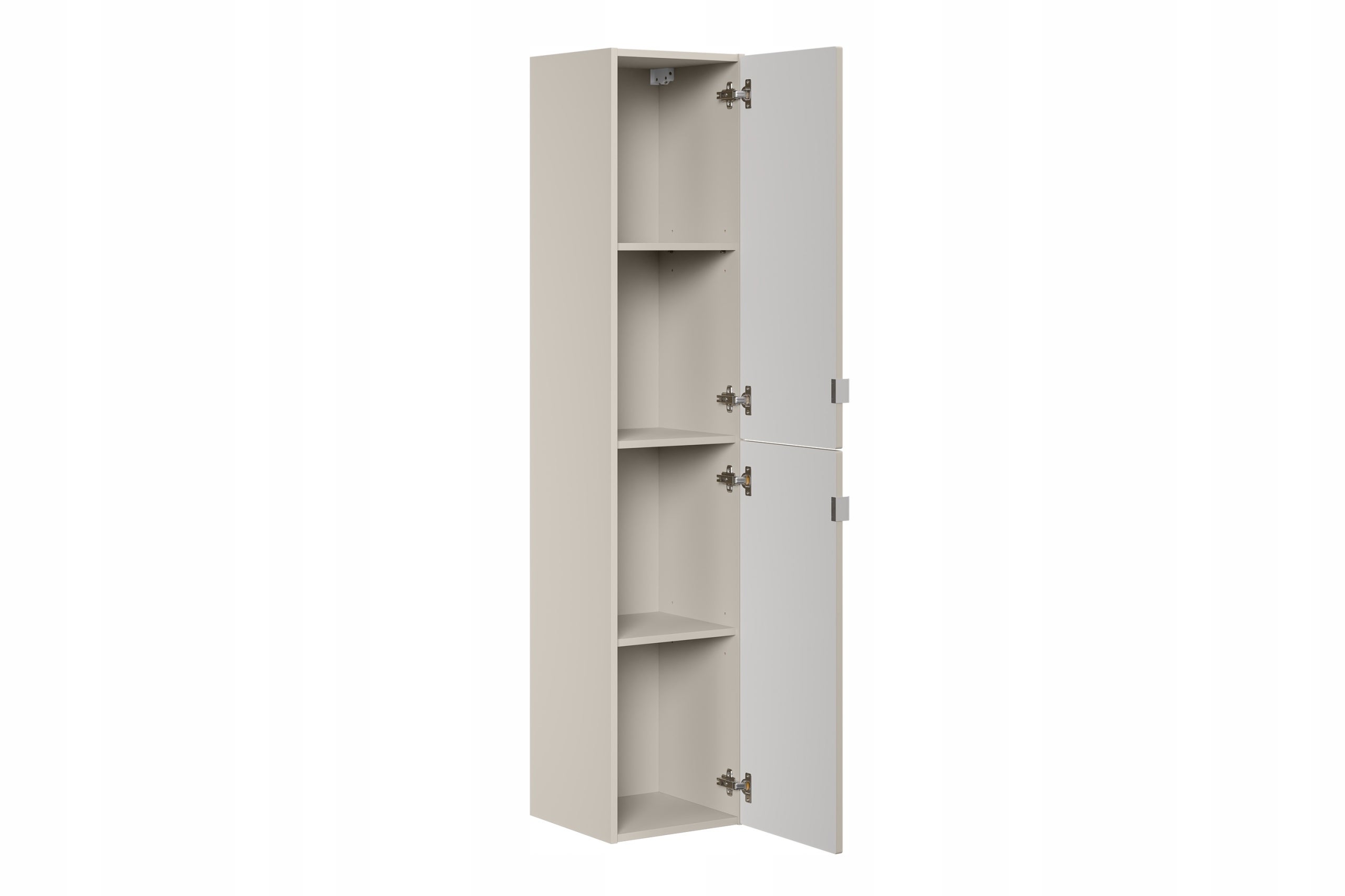 Słupek łazienkowy BELLA 170 cm kaszmirowy wiszący frezowany front - 5