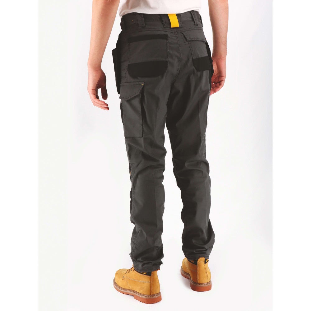 Pantalon de travail renforcé STRETCH multipoches Caterpillar ESSENTIALS Gris / Noir 42 - 5