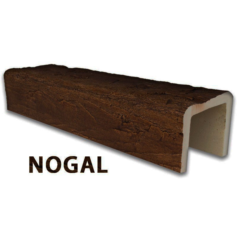 Decoracion Poliuretano  Viga Imitación Madera Color Nogal 15X18,5X300 Cm Fabricada En Poliuretano , Leroy Merlin