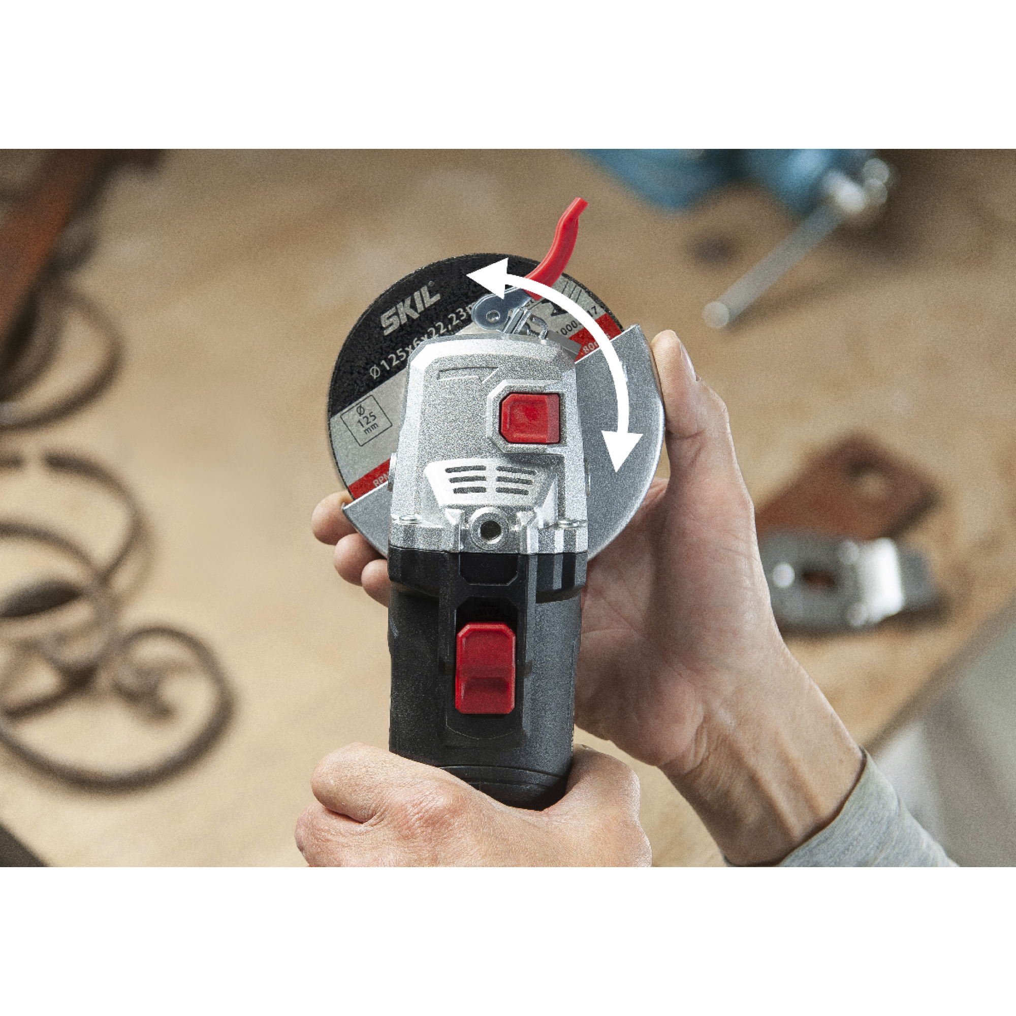 Meuleuse d’angle SKIL 9021 AA, 600 W, Ø 125 mm, poignée latérale - 3