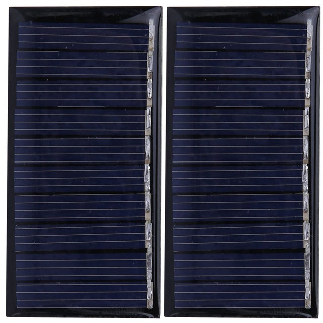Mini Panneaux Solaires 30MA 5V 0.15W Panneau Solaire Epoxy Panneau Solaire en Silicium Polycristallin pour Diy MatéRiaux de Jouets éLectriques, 5.3x3 cm (Noir*8Pcs Mini Panneaux Solaires 30MA 5V 0.15W Panneau Solaire Epoxy Panneau Solaire en Silicium Polycristallin pour Diy MatéRiaux de Jouets éLectriques, 5.3x3 cm (Noir*8Pcs