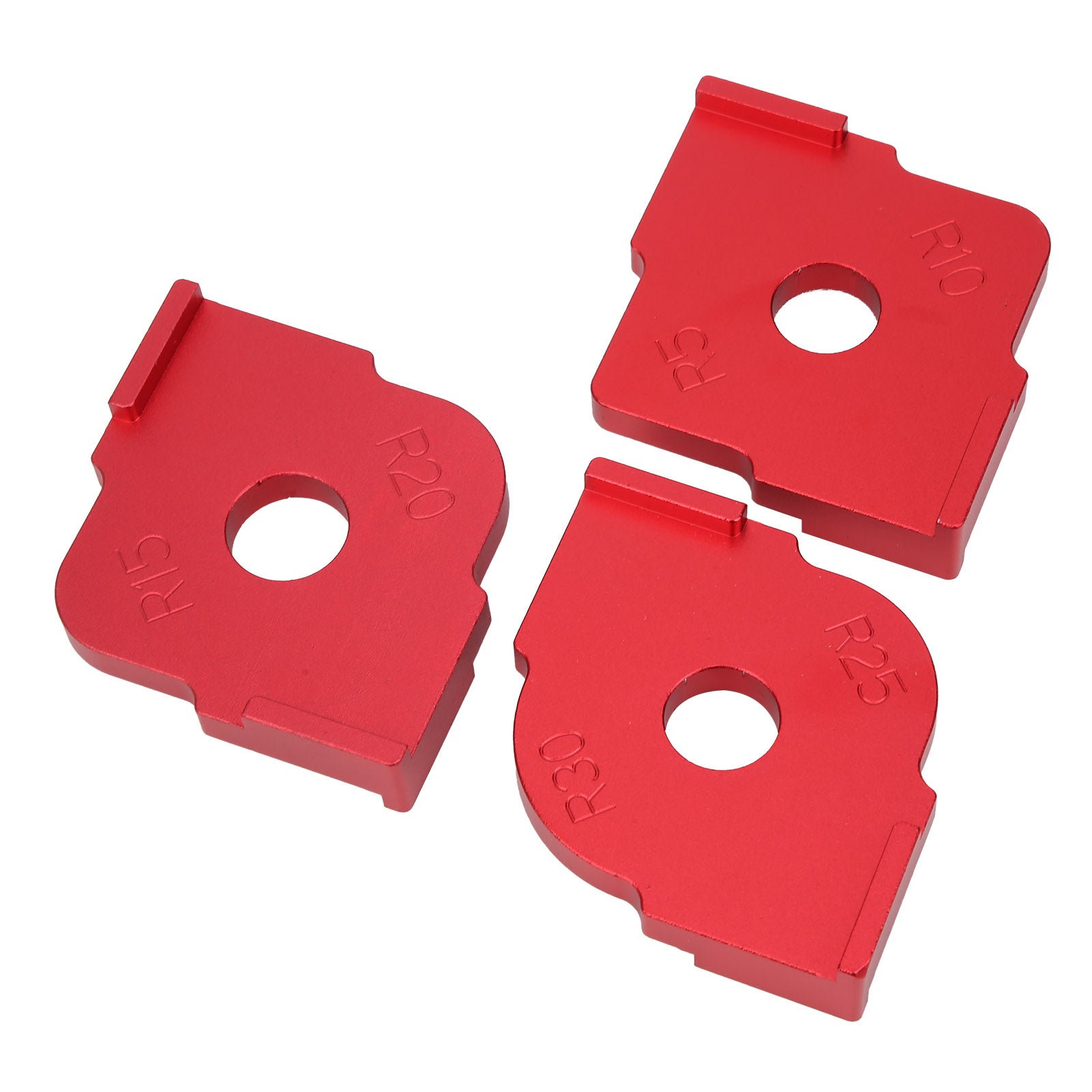 3 pezzi di attrezzo per il taglio del legno con posizionamento rapido del raggio d'angolo - 8