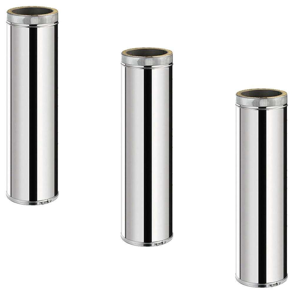 Longueur Droite 1 M Double Paroi Isolée Pour Tubage Conduit Double Paroi Isole 25 Mm