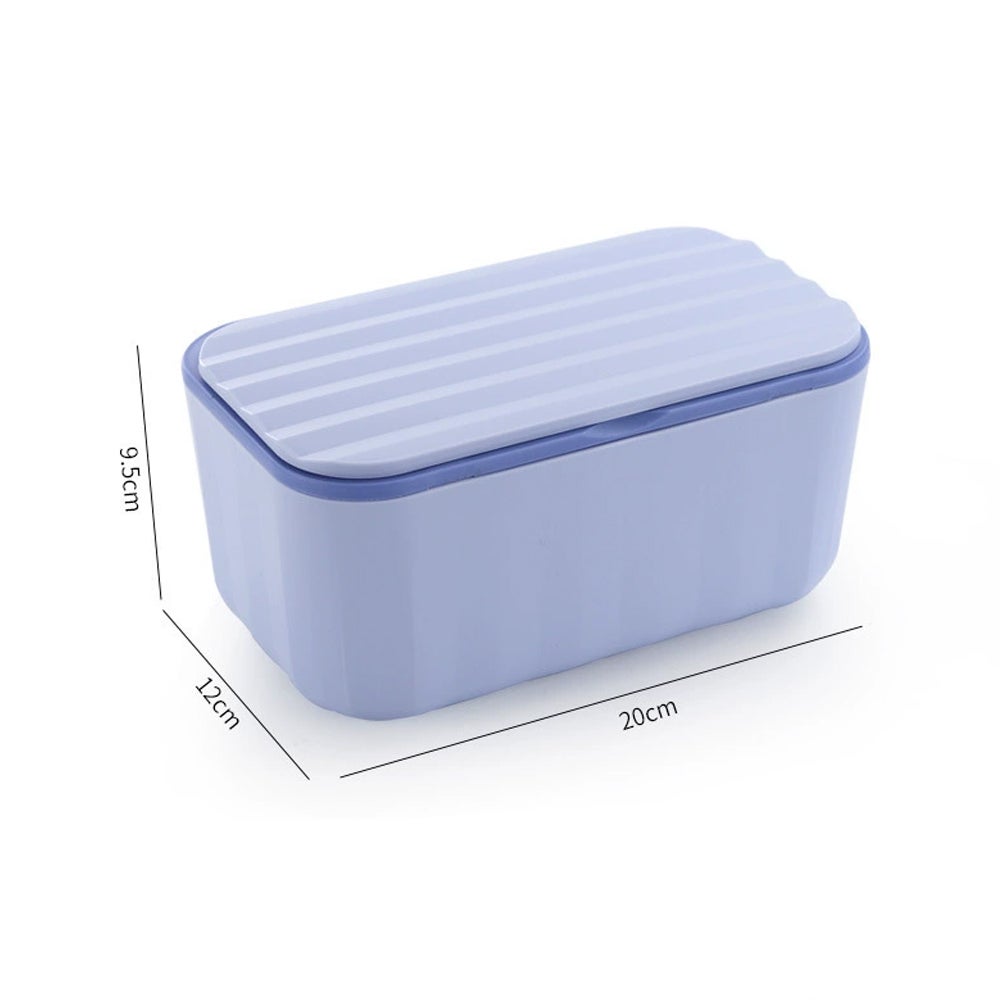 2-częściowy pojemnik na chusteczki, montowany na ścianie, pyłoszczelny pojemnik na chusteczki nawilżane z pokrywką, pojemnik na biurko - 2