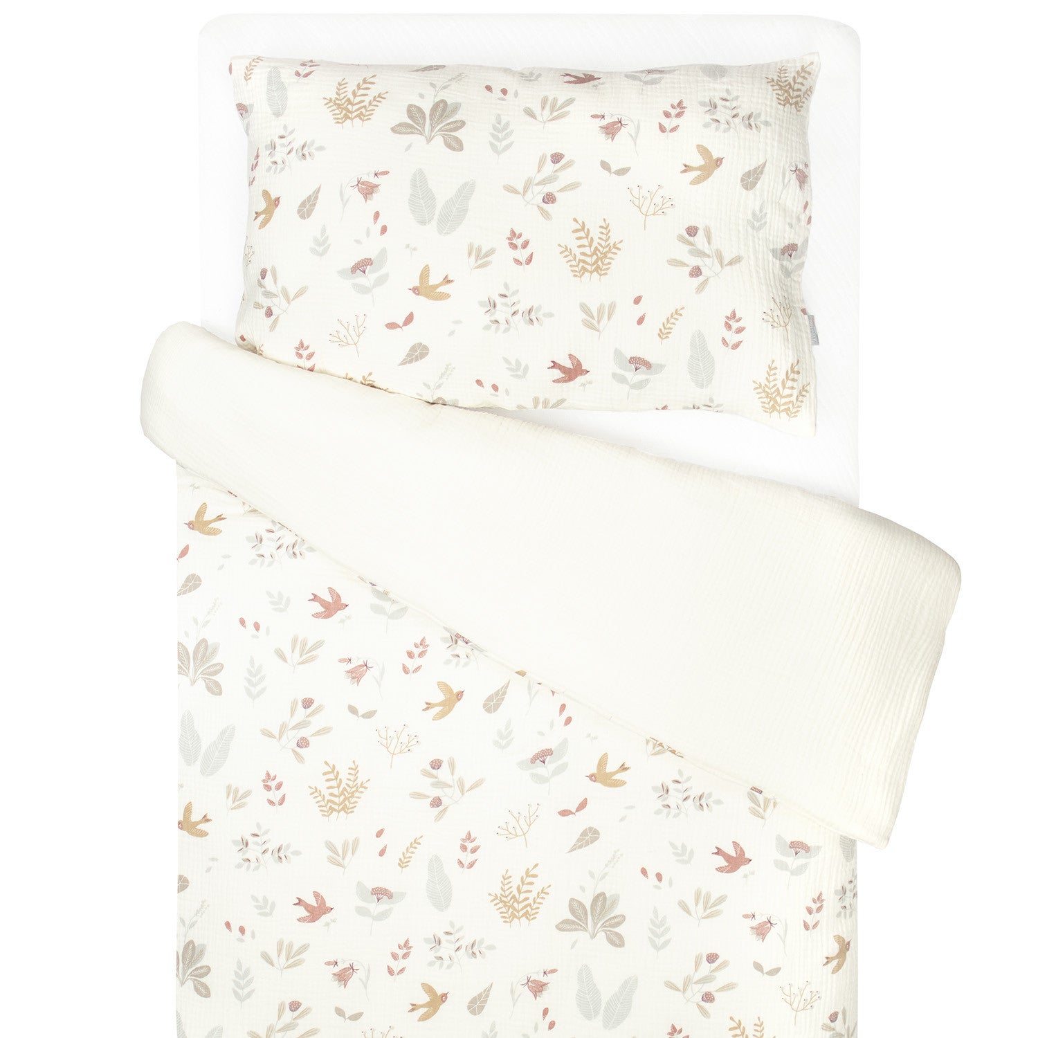 Juego de ropa de cama para bebé reversible gasa de algodón | Leroy Merlin