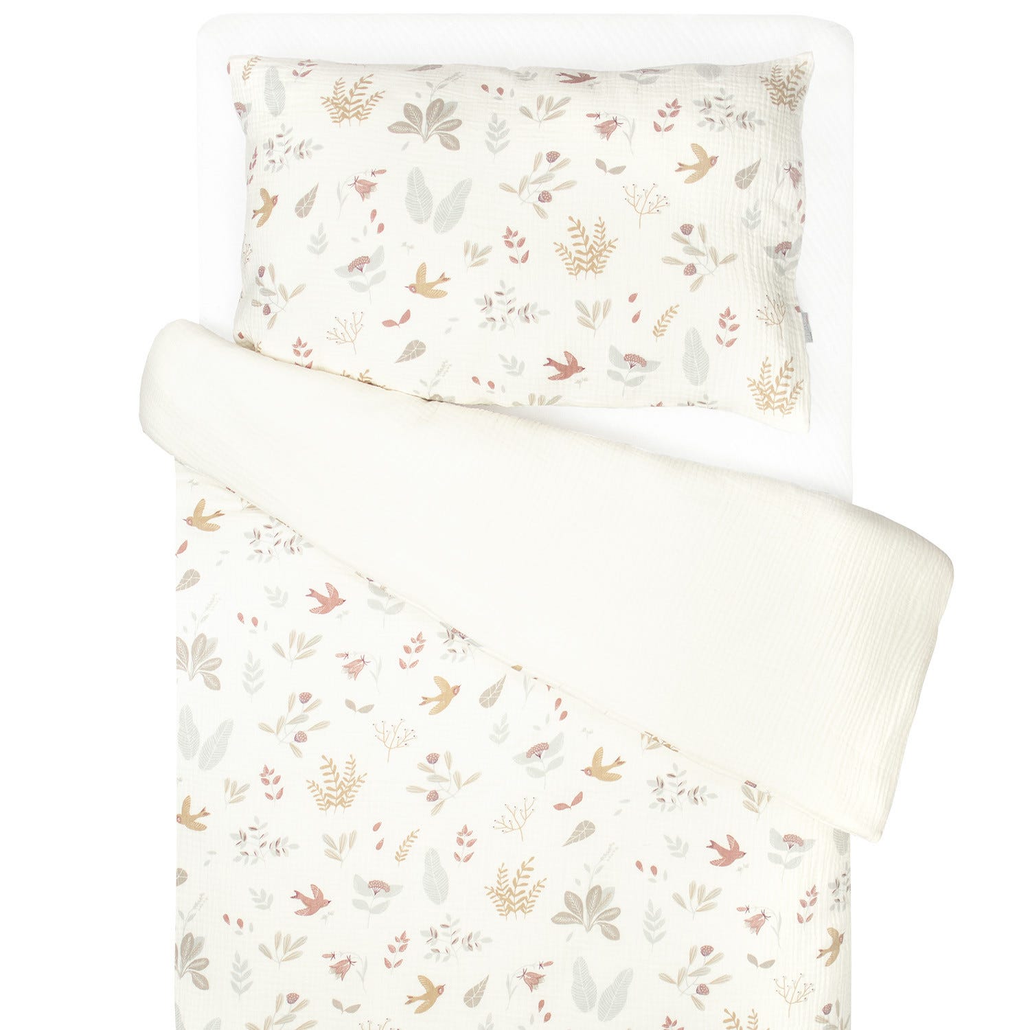 Juego de ropa de cama para bebé reversible gasa de algodón | Leroy Merlin