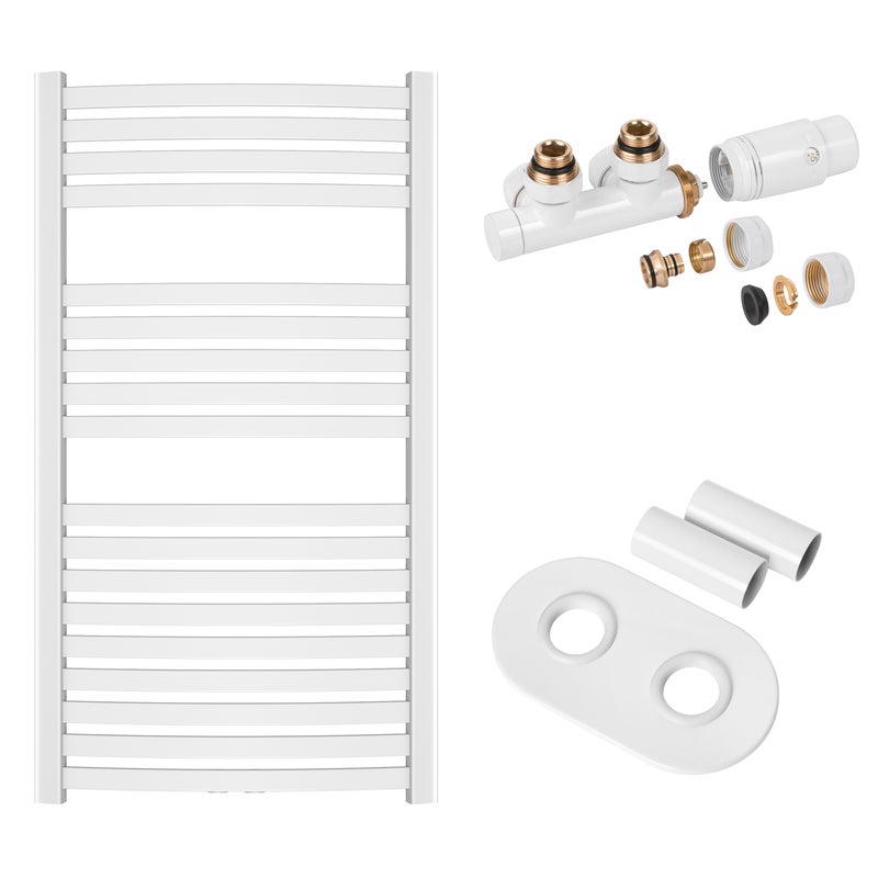 Grzejnik Łazienkowy Drabinka Kaloryfer do Łazienki 446x1000 mm Biały INVENA