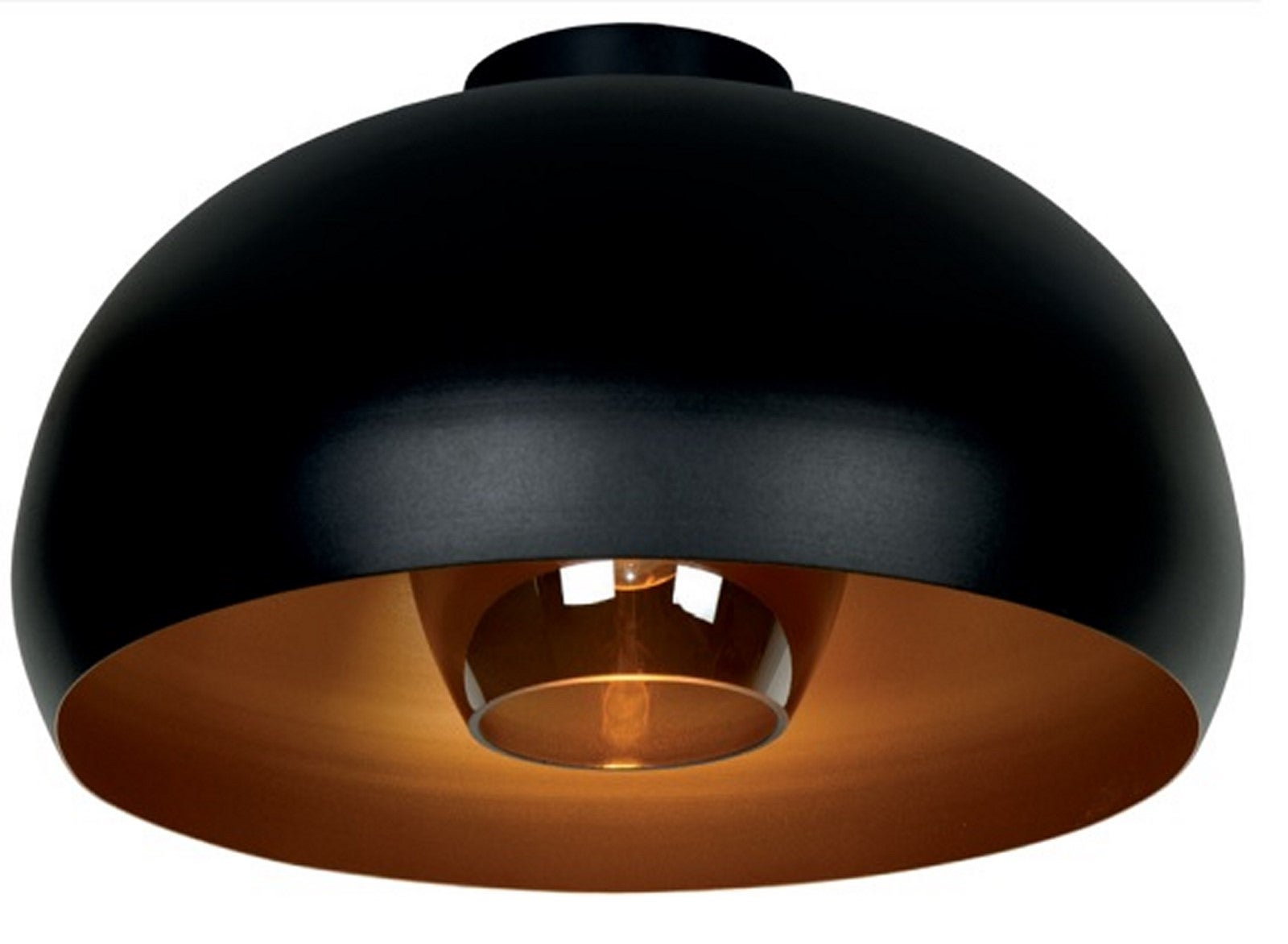 Lampa sufitowa SHARAN czarno-złota-dymione szkło 1xE27x60W metal wym:22,5x38x38cm IP20 Lucide