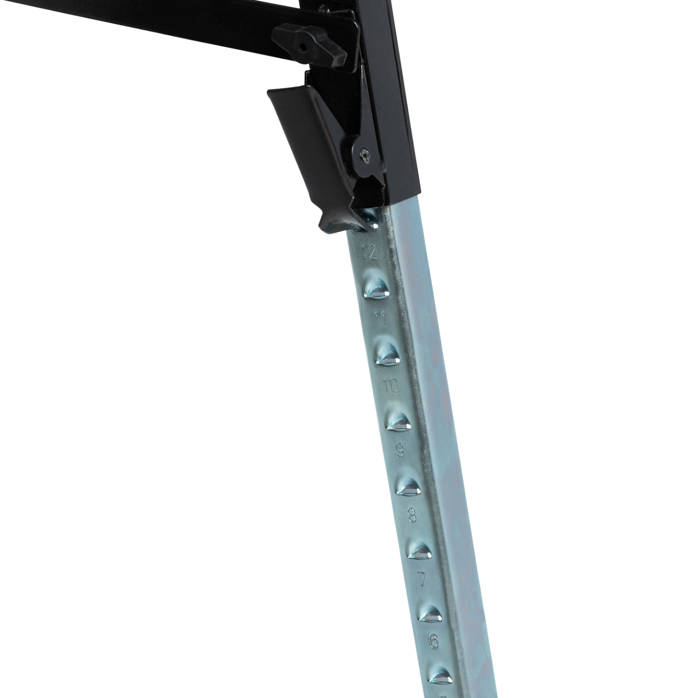 Lot de 2 tréteaux télescopiques pliables large plateau antiglisse - 5