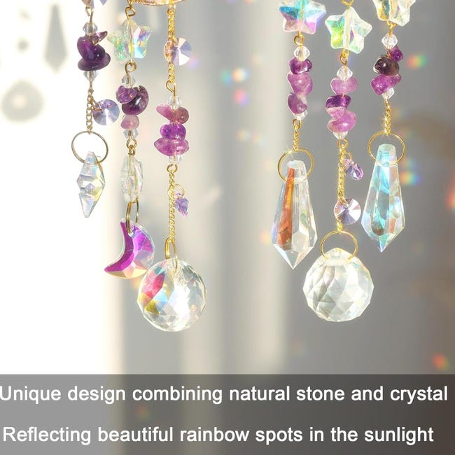 Sun Catcher 4 Acchiappasole In Cristallo Con Arcobaleno Sun Catcher 4 Acchiappasole In Cristallo Con Arcobaleno