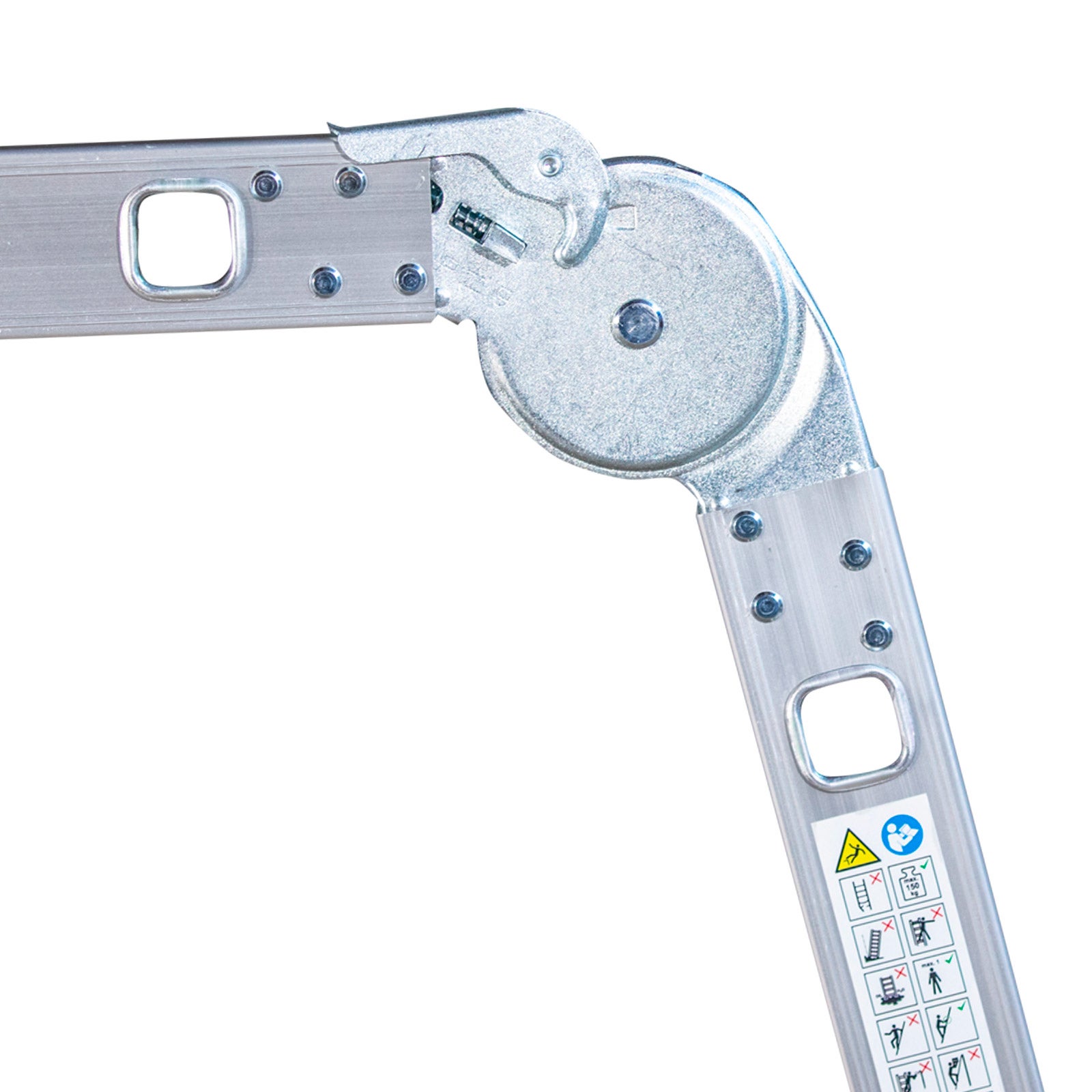 HOSTRÖM Echelle pliante articulée STAVALANCE4x6, 6,8m, 24 marches, multifonction, ecarteur de mur, escabeau, aluminium, H travail max 7,13m - 6