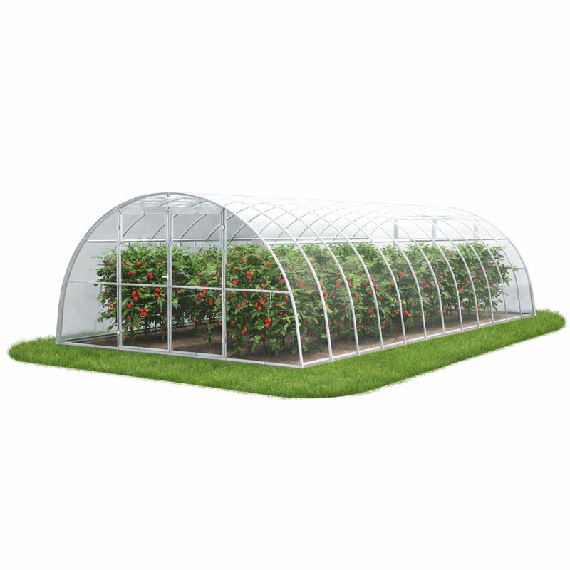 Szklarnia ogrodowa Tunel 4x8 m profile 40x20 poliwęglan 4mm - Szklarnia z poliwęglanu