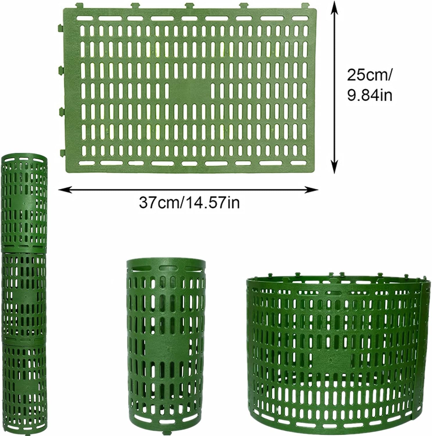 Lot 10 Protections Tronc Arbres CuisinSmart - Maille Réglable Marron Pour Jeunes Plants