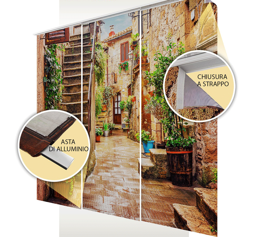 Tende a Pannello Scorrevoli Armonia del Mare 270x60 - 4