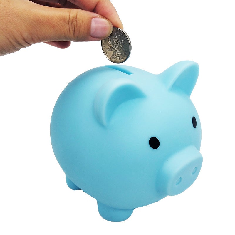 Tirelire Cochon Mignonne En Plastique - Pour Enfants - Apprentissage Économie - Blanc Rose