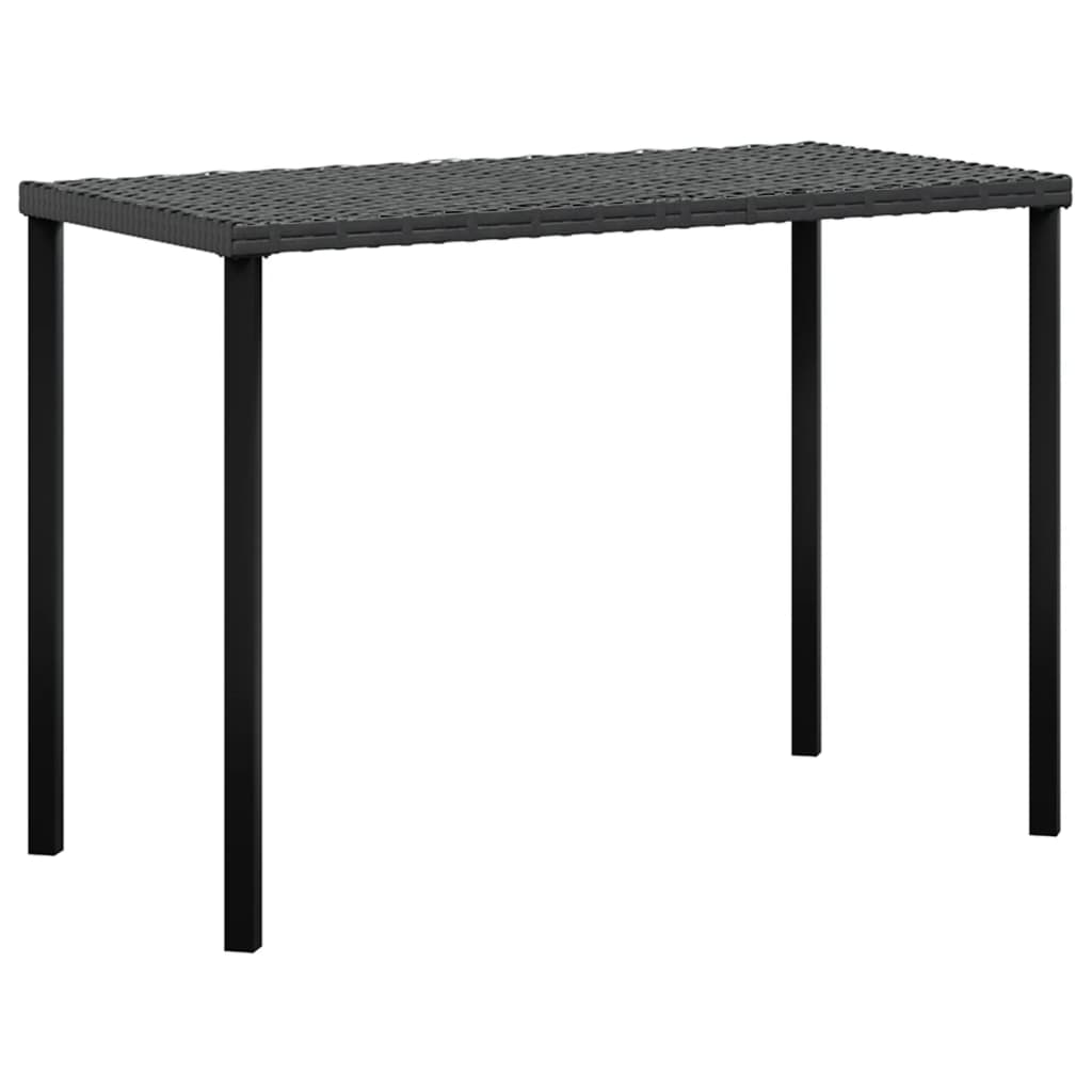 Maison Exclusive - Set Divano a L con Cuscini 5 pz Nero in Polyrattan - 7