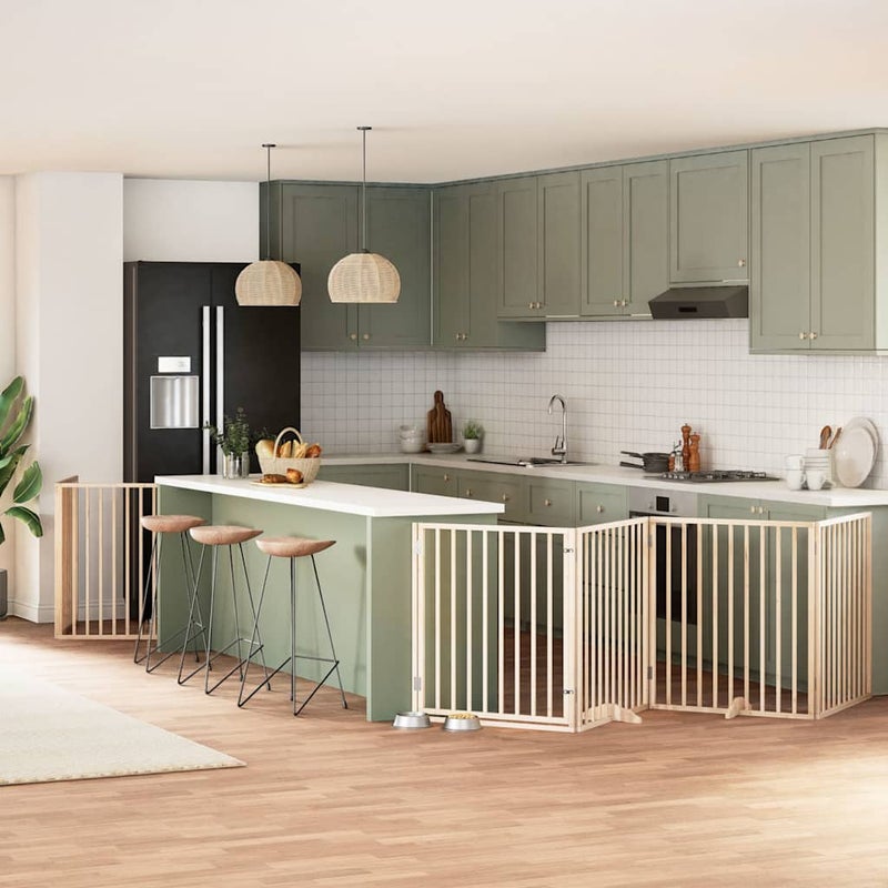 Składana bramka dla psa, z drzwiami, 12 paneli, 960 cm vidaXL