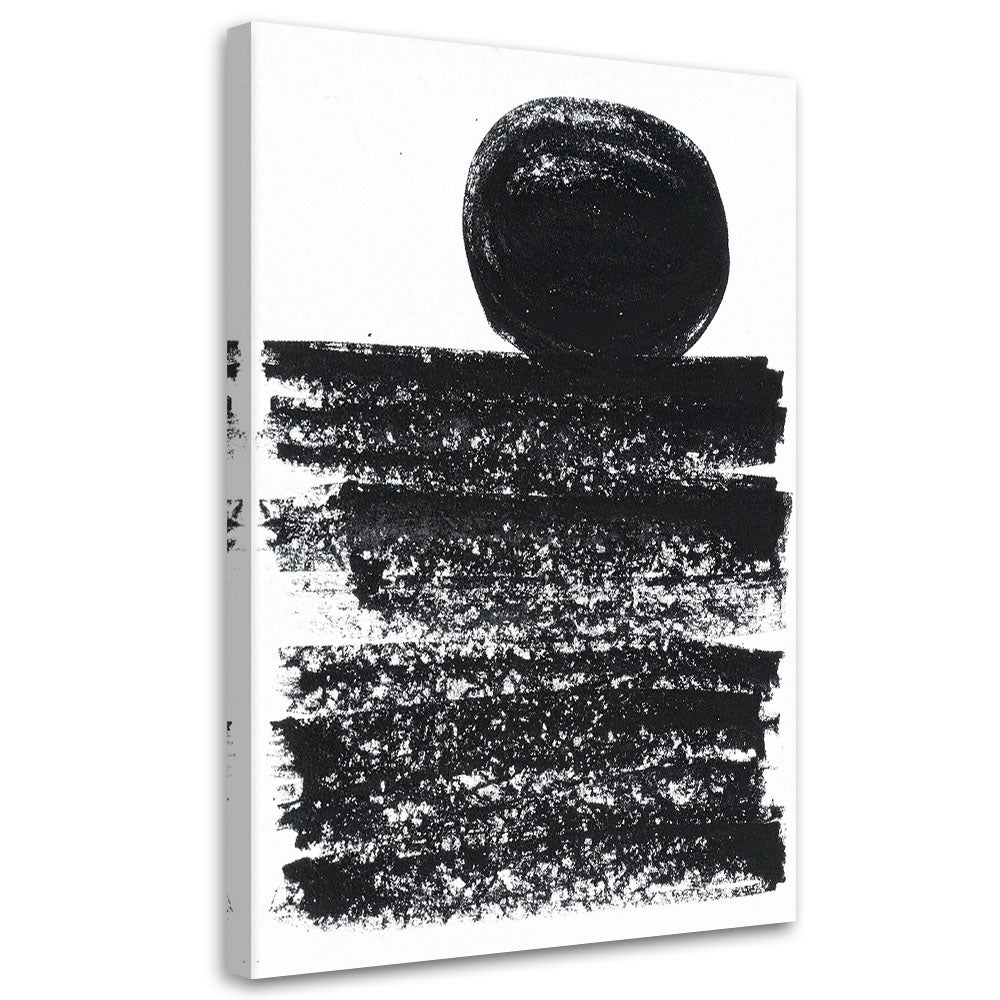 Obraz czarno biały do salonu sypialni biura, Nowoczesna Abstrakcja 40x60