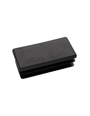 Bouchons Rectangulaires 80x120 Mm - Lot De 7 - Noir - Polyéthylène - Fabriqué En UE