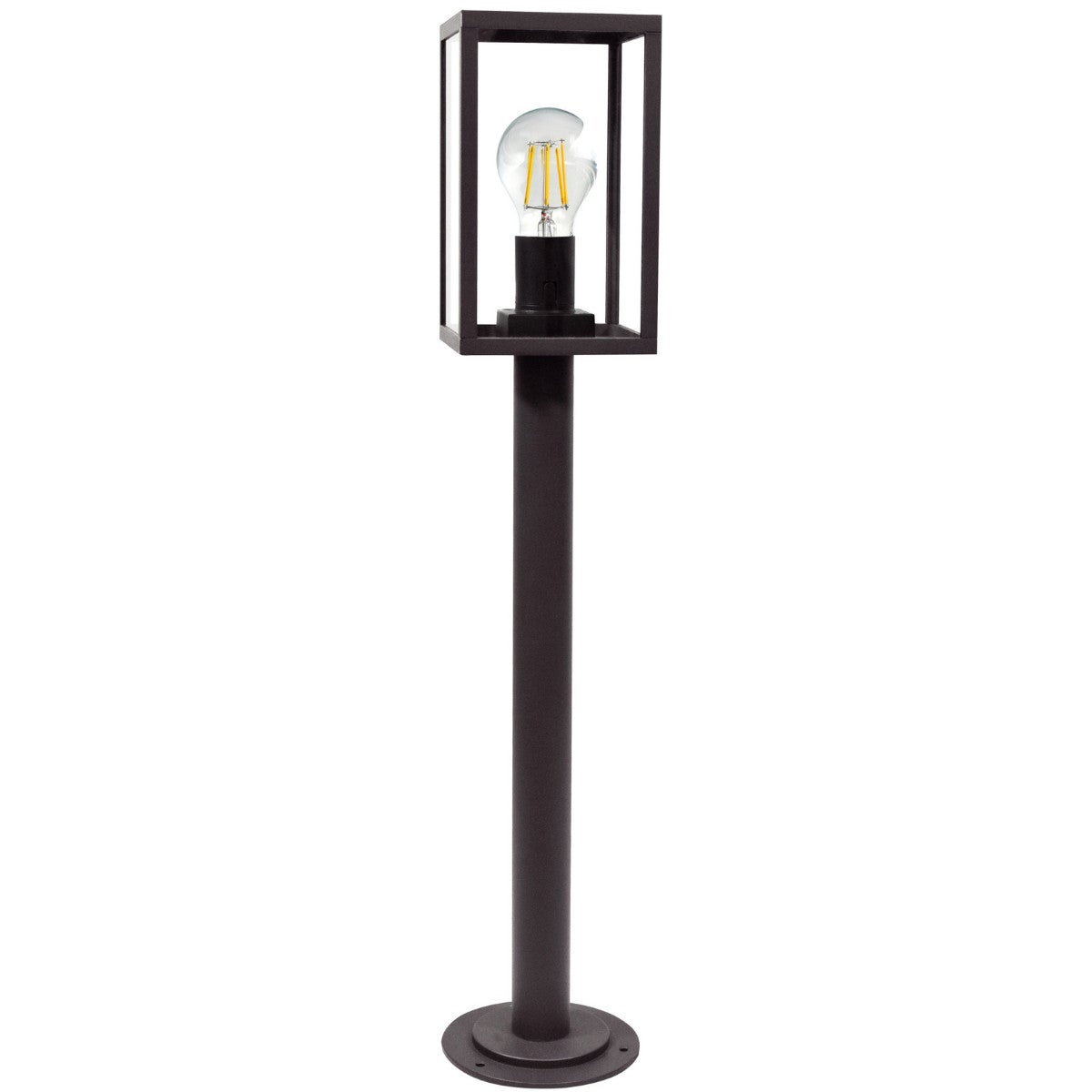 Lampa ogrodowa stojąca Malmo czarna 1xE27x15W IP44 wym: 68 x 12 x 12 cm aluminium Polux