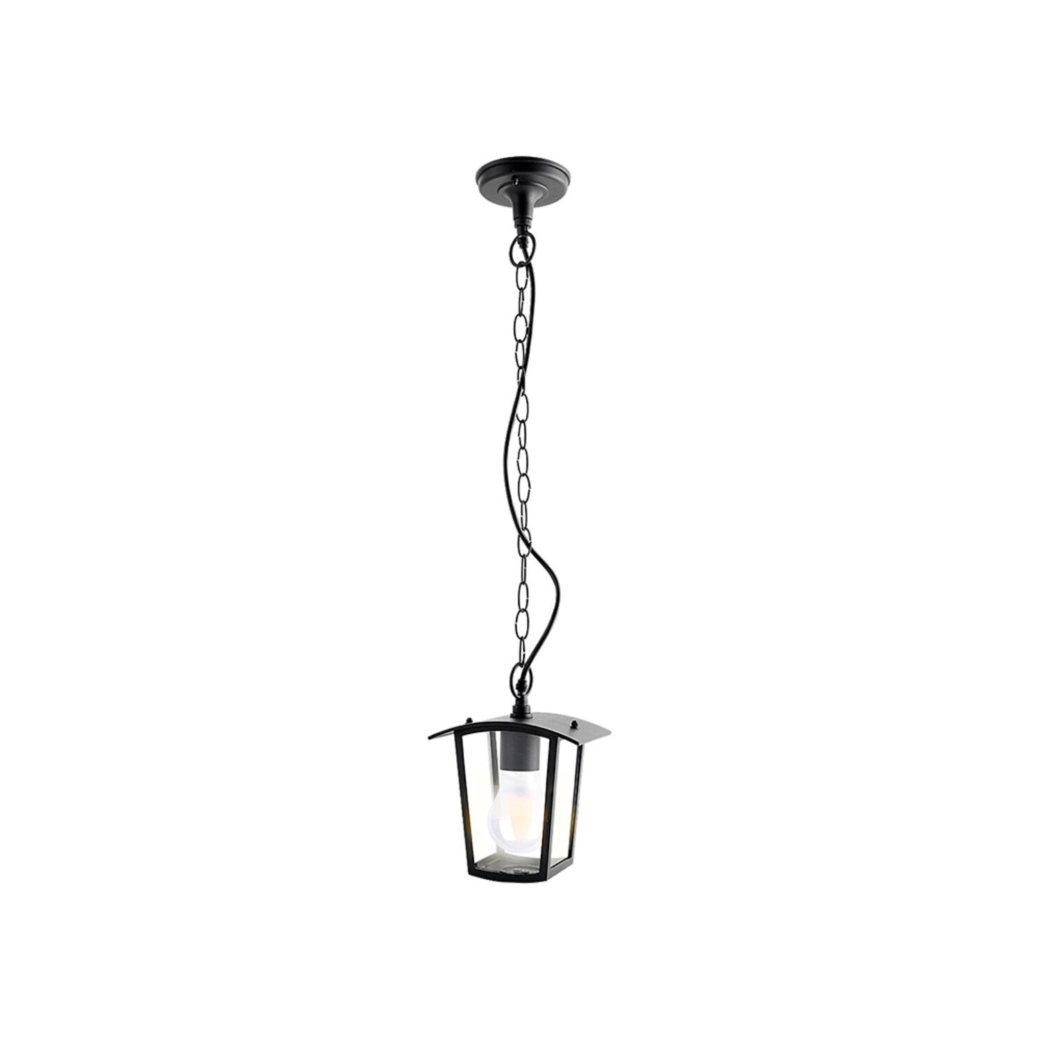 Lampa sufitowa zewnętrzna Taverna czarno-przezroczysty 1xE27x15W wym:79x17x17cm IP44 Rabalux