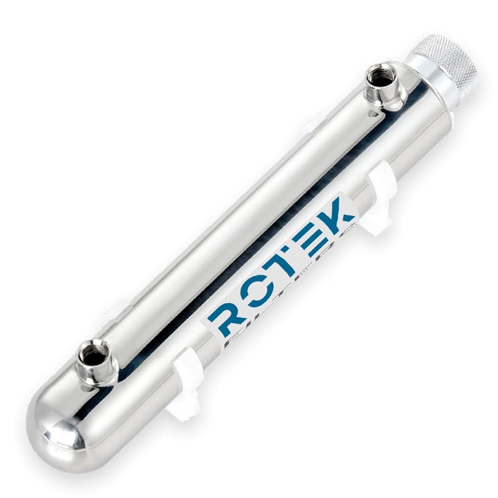 Stérilisateur UV Eau ROTEK 12W - Acier Inoxydable 304 - 226L/h - Pour Osmose, Aquariums et Eau Pluie - 2