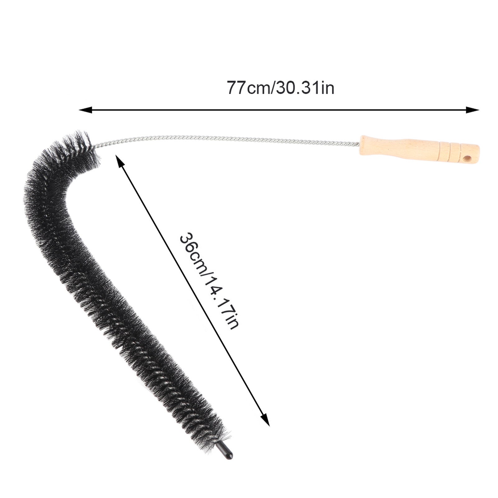 Cepillo de ventilación para secadora, herramienta de limpieza de varilla larga y flexible para eliminar suciedad, polvo, pelusa y obstrucciones - 9