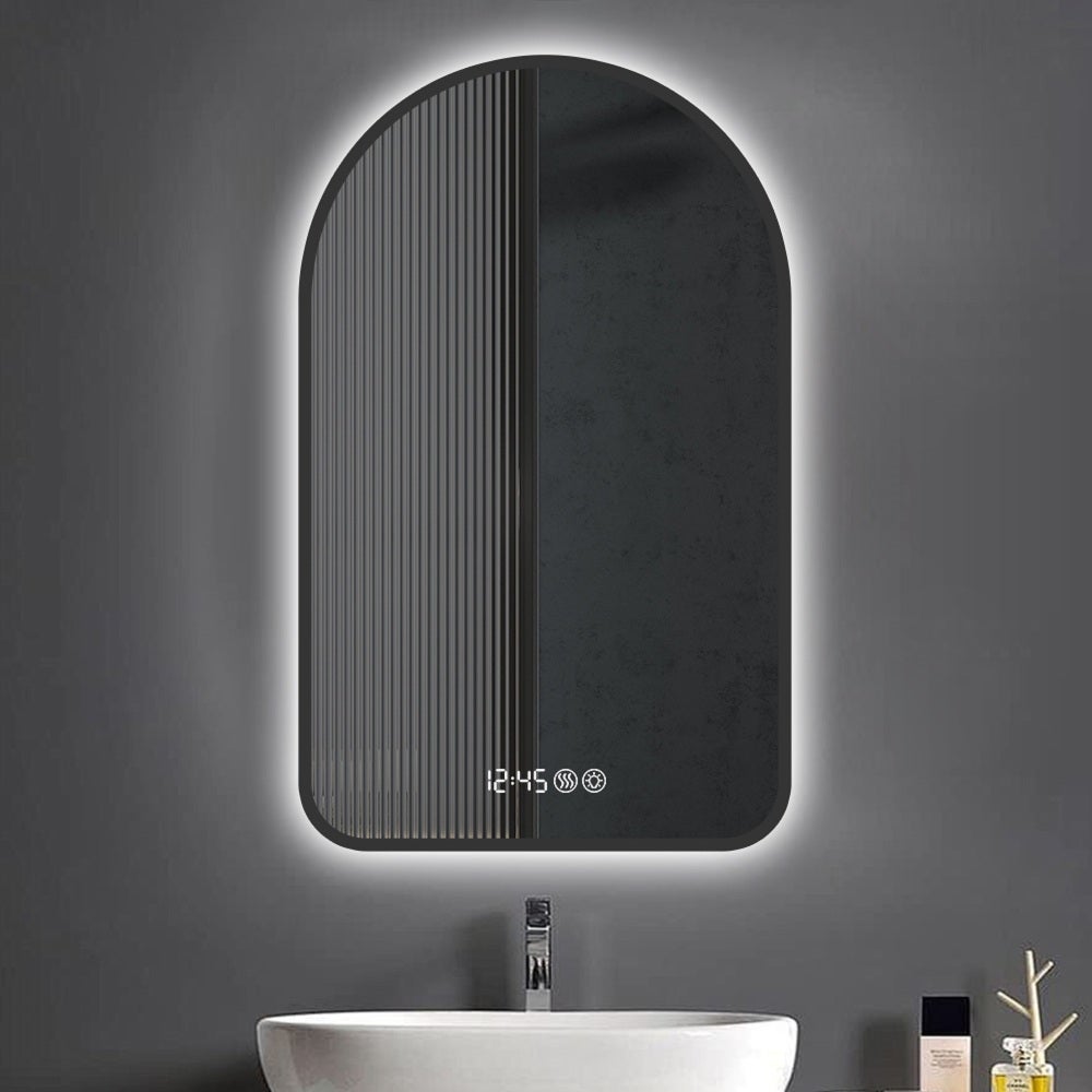 Specchio da bagno led 80x90 cm con luce perimetrale e retroilluminato - Drust
