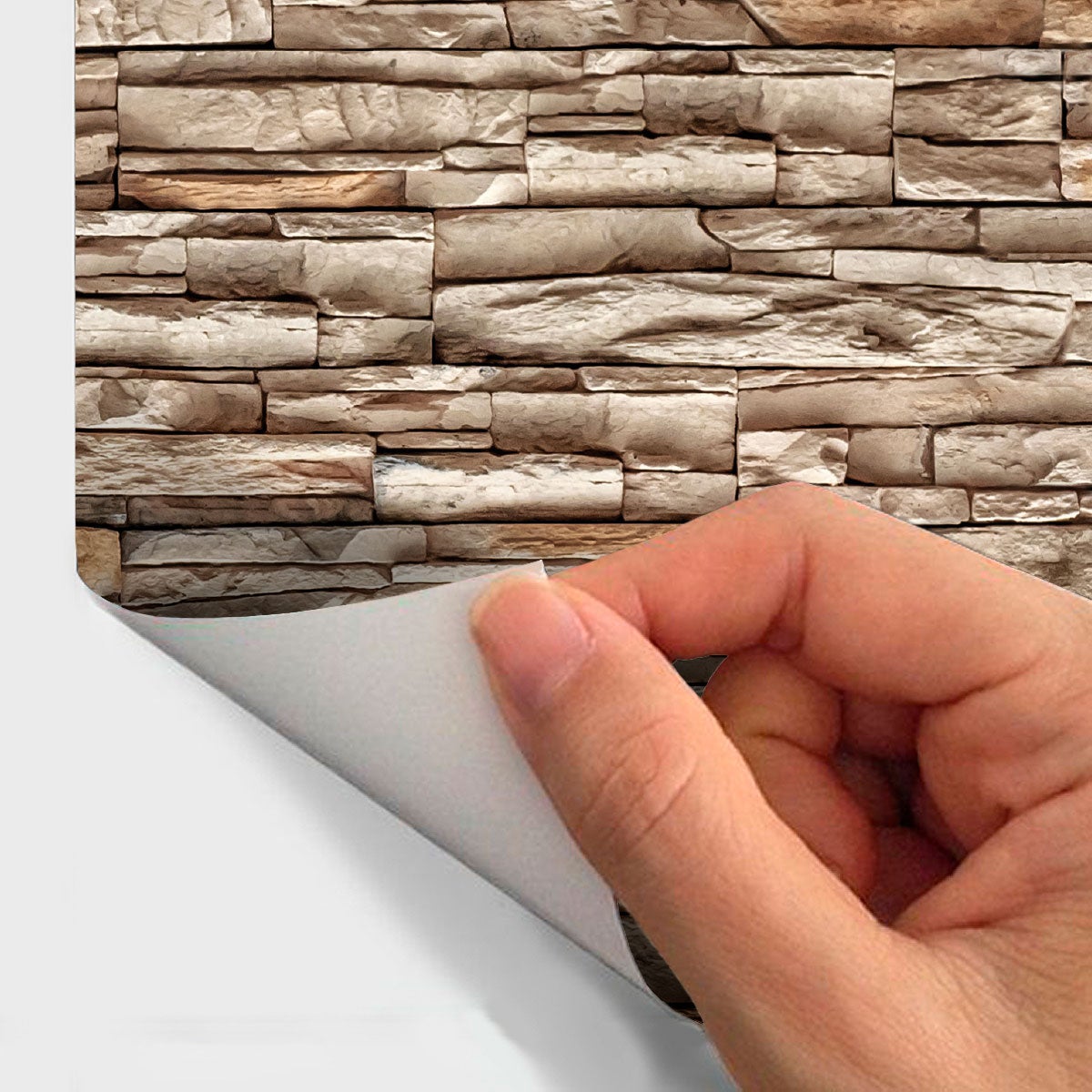 Adesivi pietra rivestimento in pietra della Marne - Sticker adesivo - adesivi murali - 50x50cm - 4