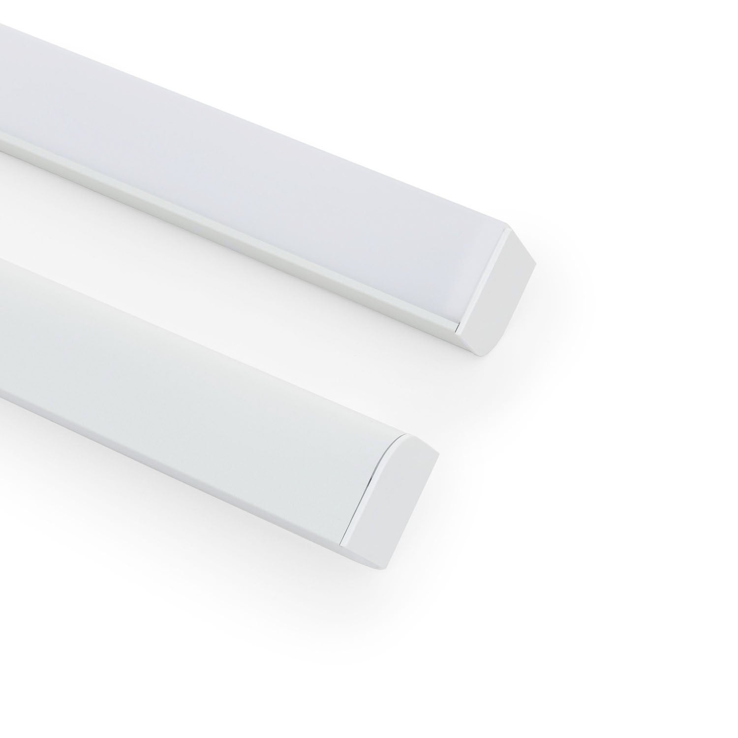 Profilé Aluminium Triangulaire 2 M Pour Ruban LED – Angle éclairage, Diffusion Homogène – Capot Blanc Translucide Inclus