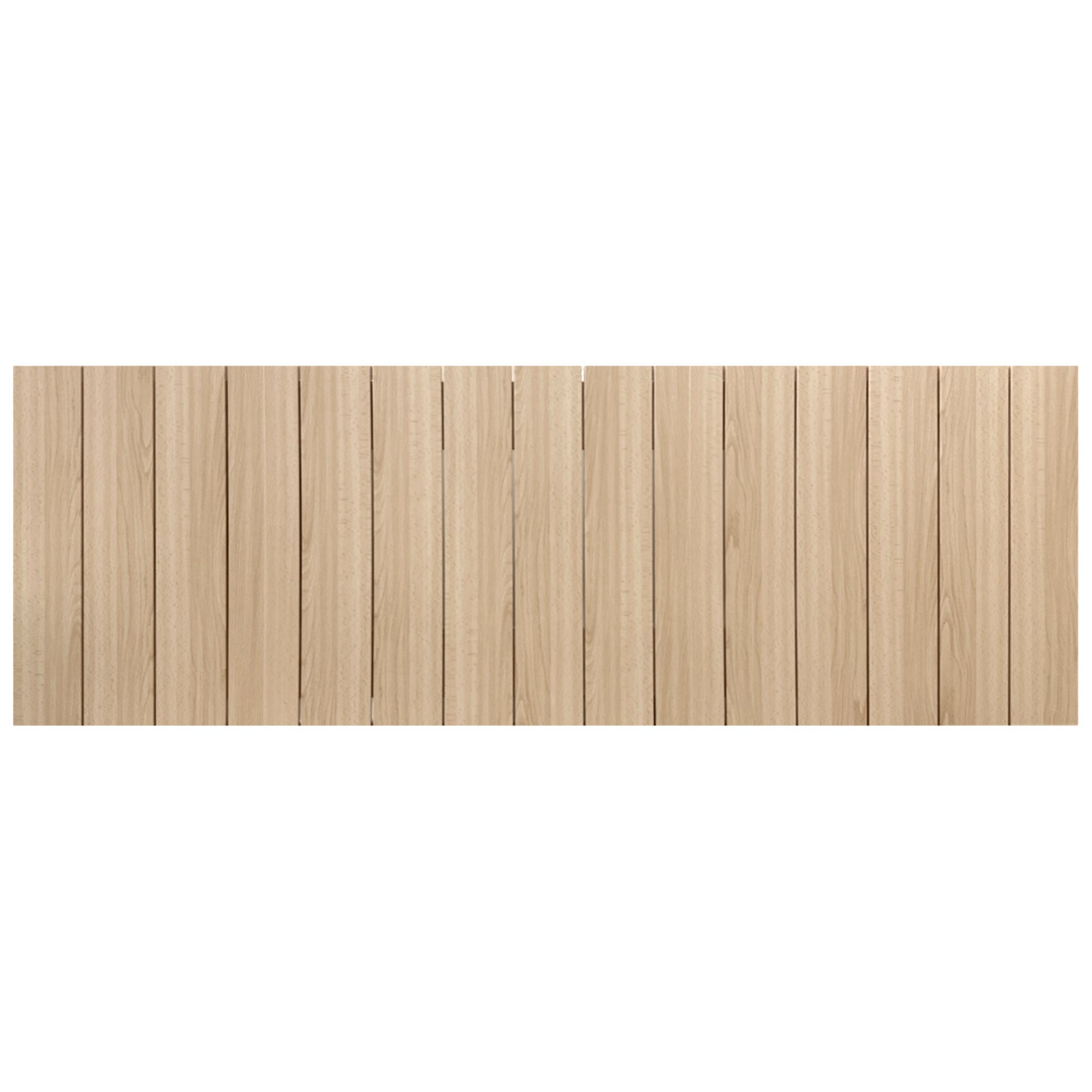 DHOME Tête de lit en bois recyclé MDF Vertical Pallet Style 150x46 Lits 150 - Bois Naturel - 4