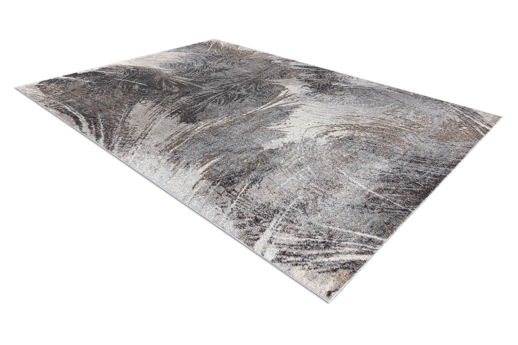 Covor FUSION 9617 gri inchis / maro - Abstract, modern 180x270 cm ...