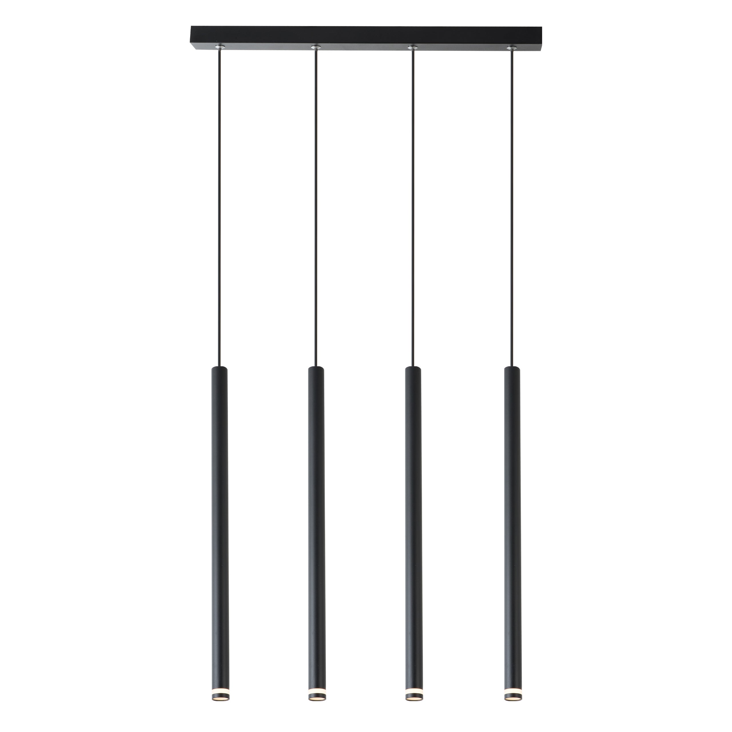 Lampa wisząca Piero LED G9 4-punktowa 152 cm IP20 sufitowa oprawa czarna MasterLED