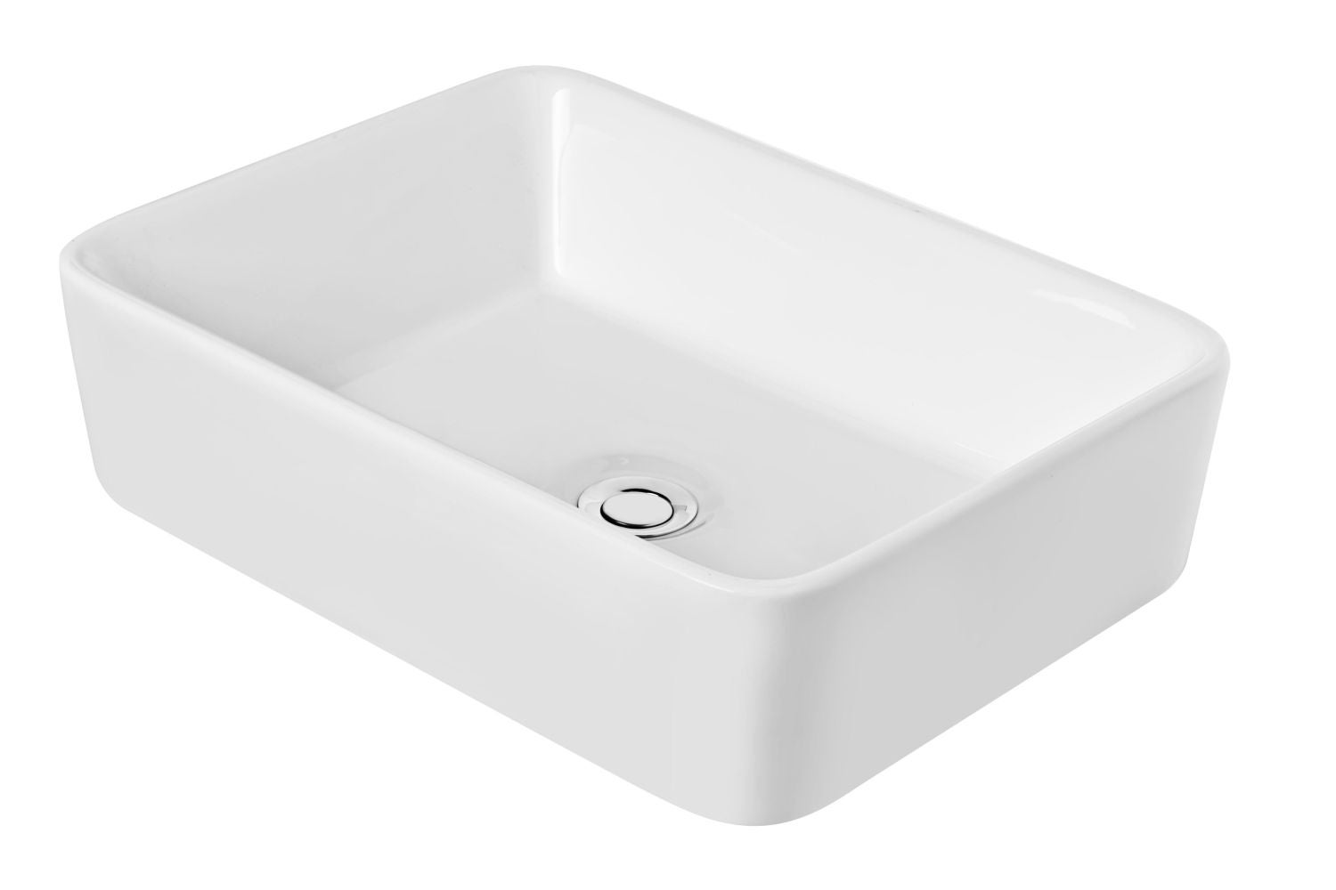 Umywalka nablatowa KR-182 biała KERRA