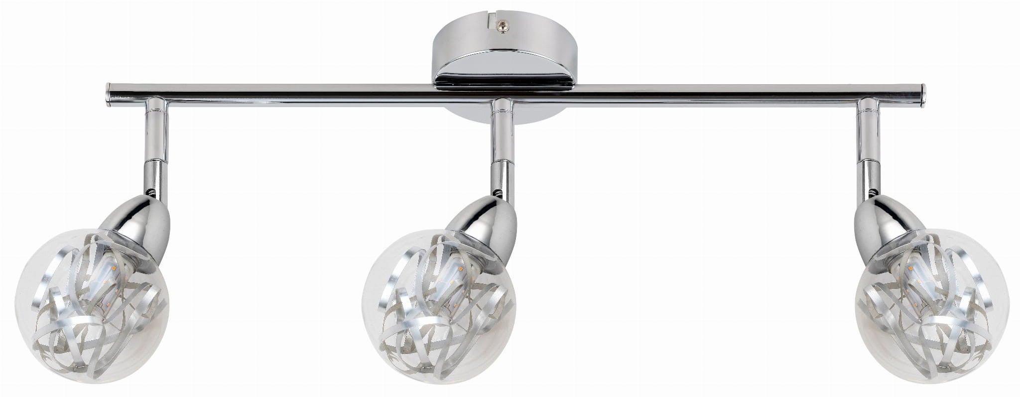 Lampa wisząca BOLO LED 18W Ciepła biel 720lm przezroczysto-chromowana wym: 21 x 58 x 9 cm Candellux