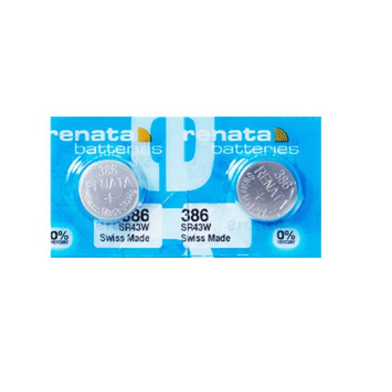 Renata 386 / 301 Pila Batteria Orologio Silver Oxide SR43W SR43SW Swiss 1.55V - Foto 5