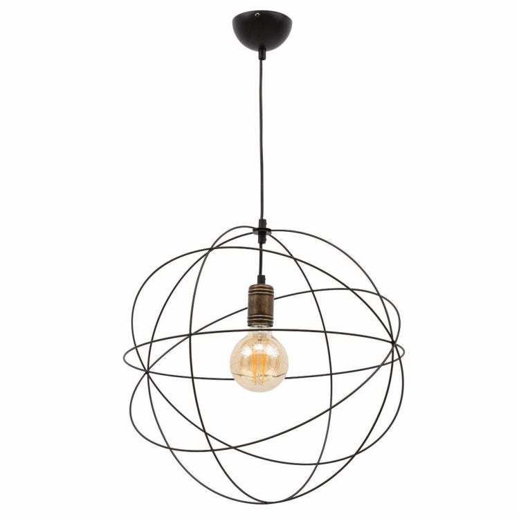 Lampa wisząca OLINTO I czarna