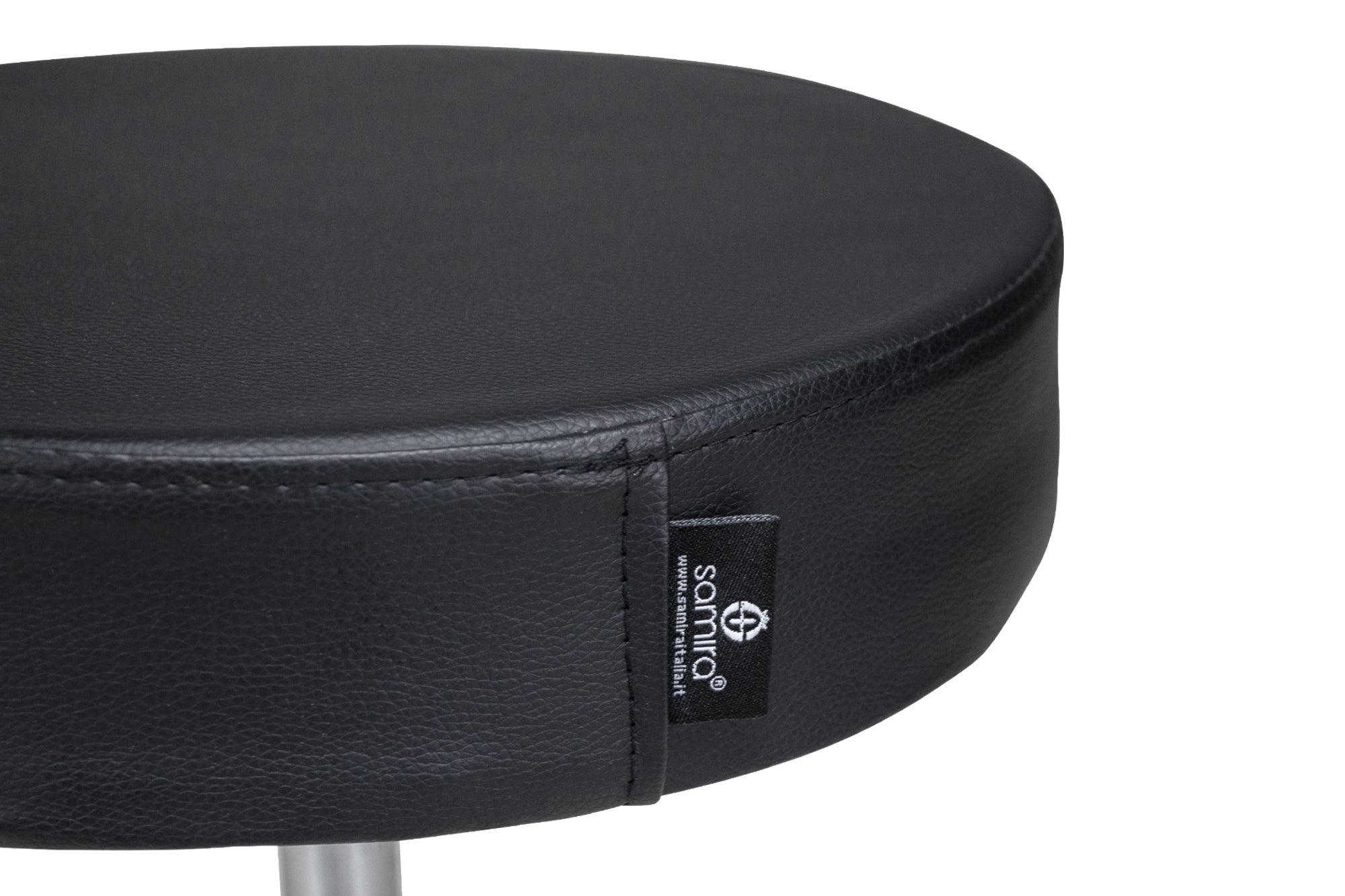 Sgabello professionale estetista in ecopelle, sgabello da ufficio mod. Alvin - 6