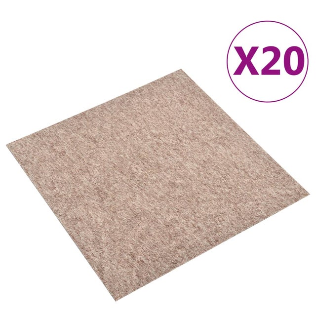 Maison Exclusive - Dalles de tapis de sol 20 pcs 5 m² 50x50 cm Beige