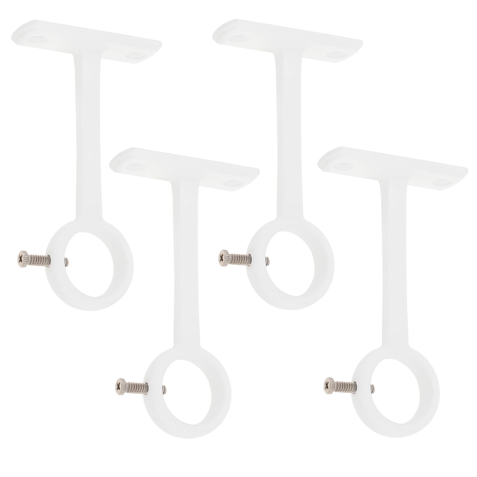 Support Rideau Supports de Tringle à Rideaux, 4 Pièces Aluminium Support Tringle ...